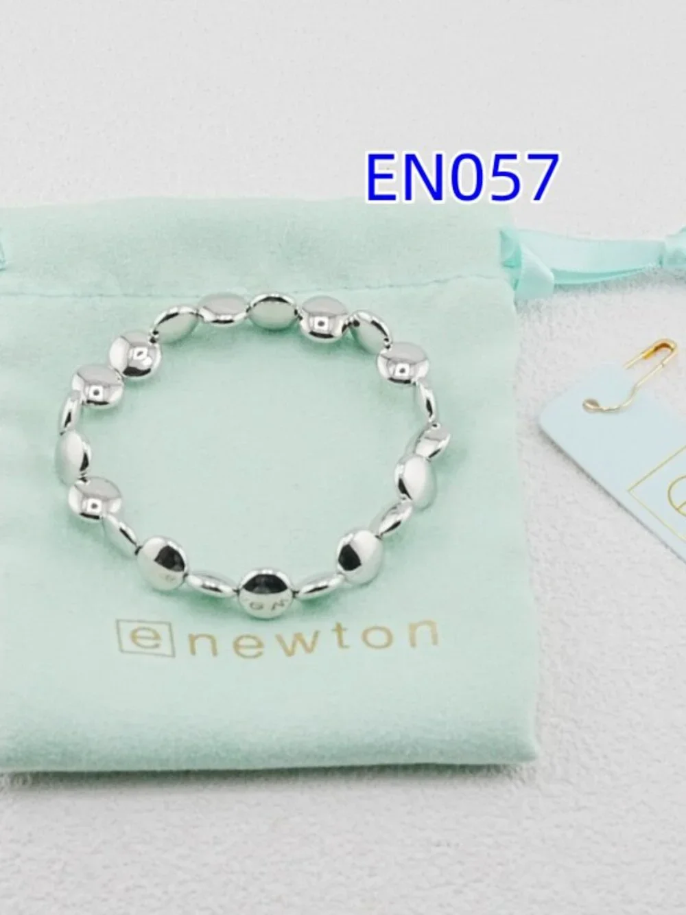 Enewton Platinum Flat Oval Bead Bracelet - Picture 2 of 4